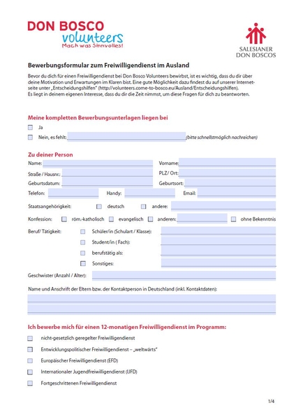 Materialien Zum Download Service Don Bosco Volunteers